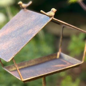 Standing Metal Garden Bird Table