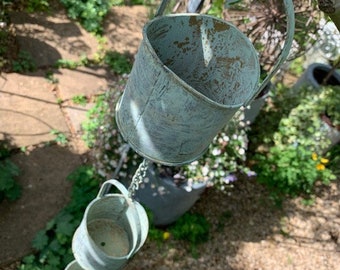 Hanging Rain Chain Pot Planter