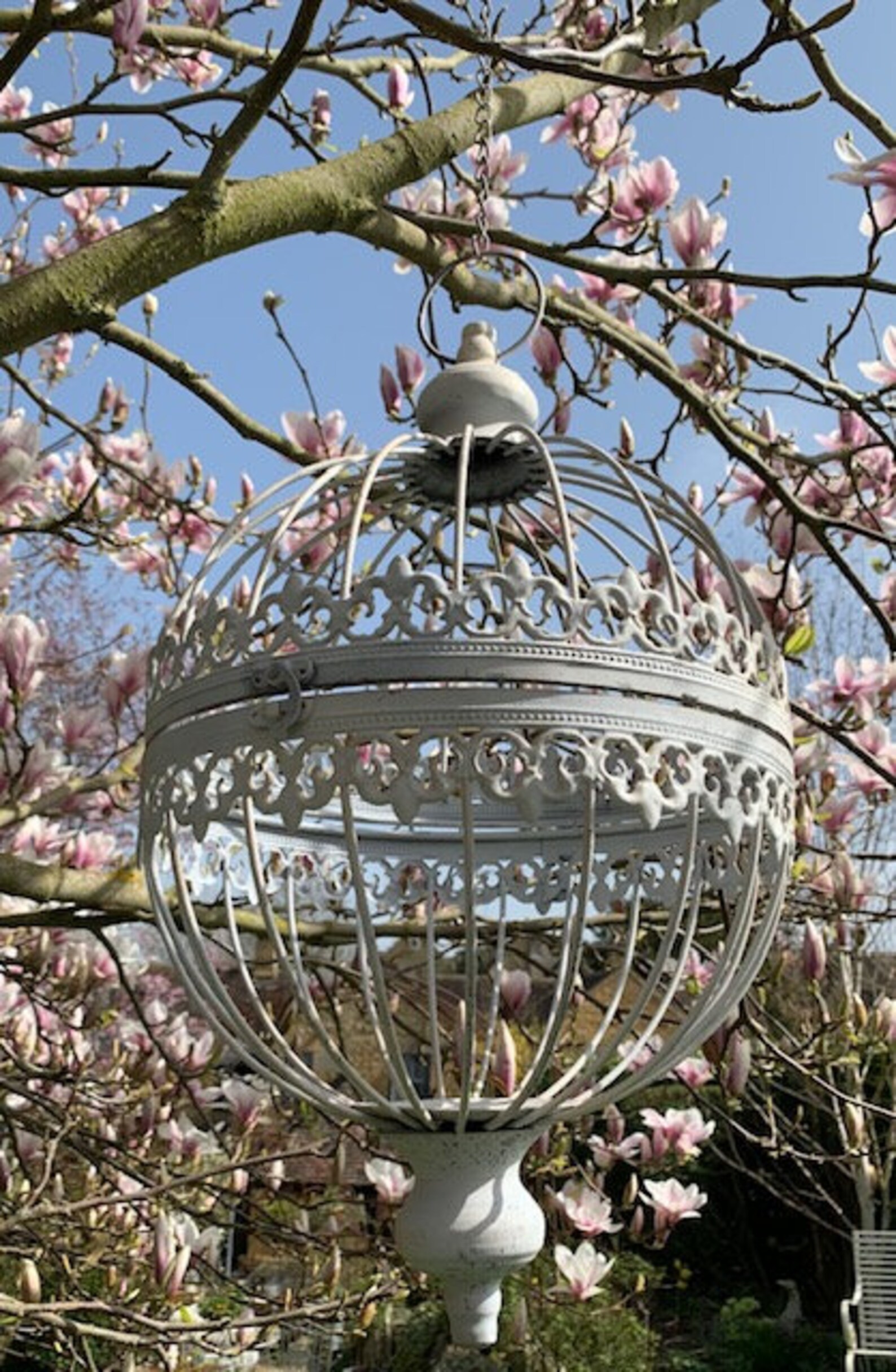 Vintage Aged Hanging Orb Sphere Garden Planter Etsy