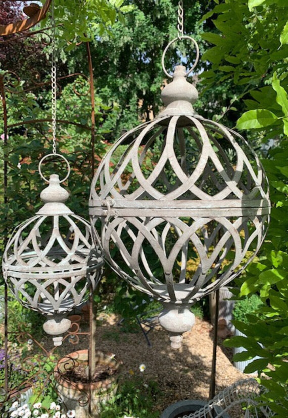 Hanging Orb Sphere Garden Planter Etsy UK