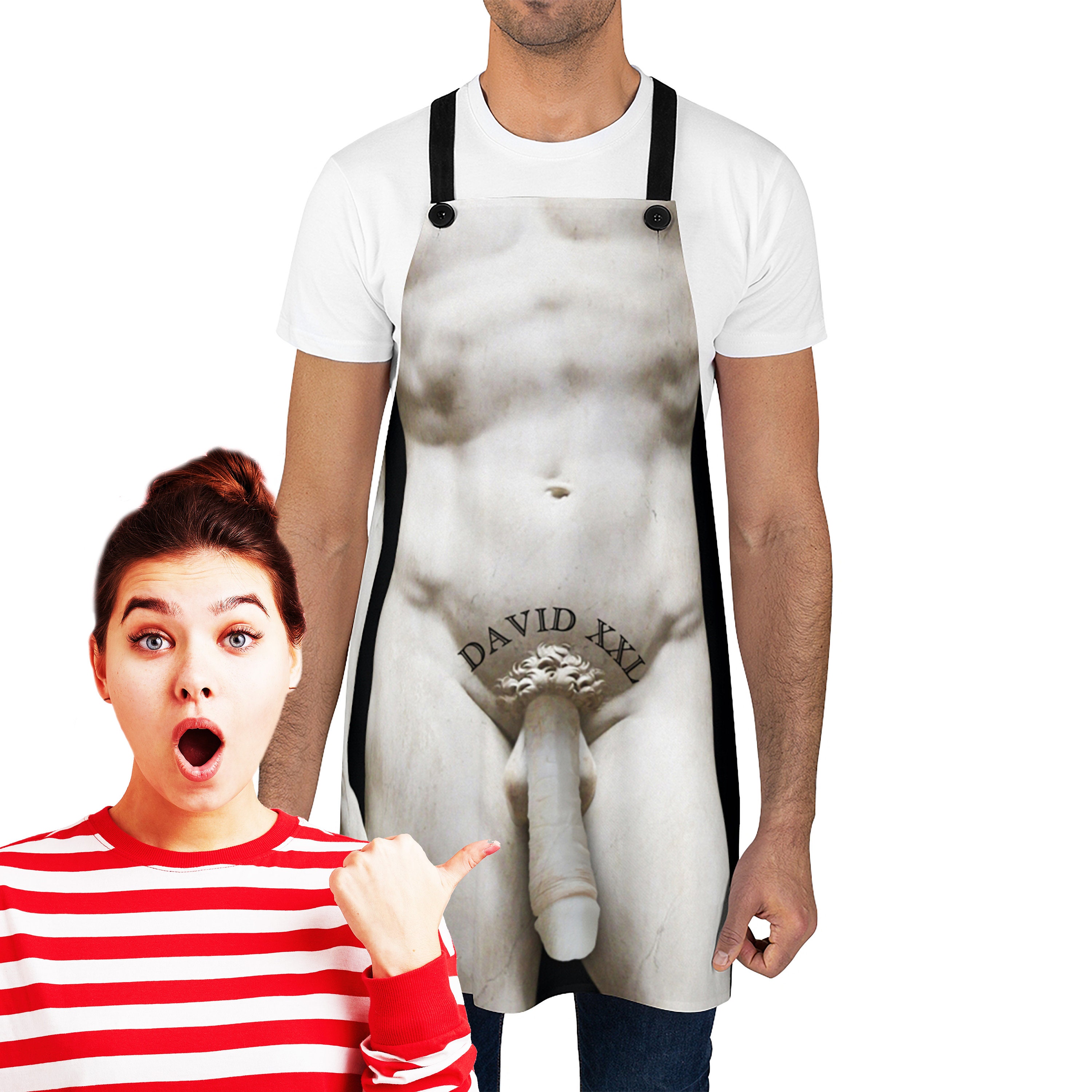 Naked man apron