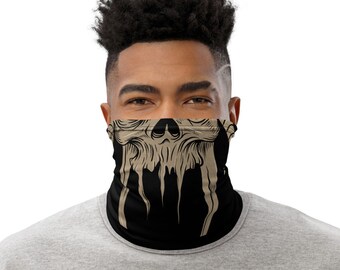 Monster Face Neck Gaiter, Face Cover,Head Band, For Men Women Adults, Hilarious Human Face, Gag Gift, Tubular Bandana, Snood Scarf