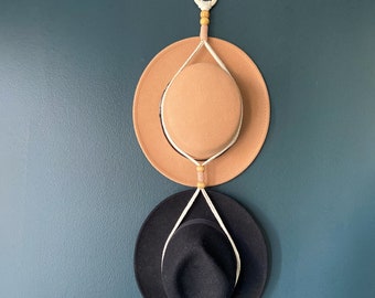 Macrame Boho Hat Hanger | Hanging Hat Storage