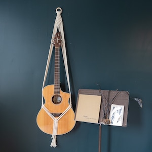 Macrame Acoustic Guitar Hanger