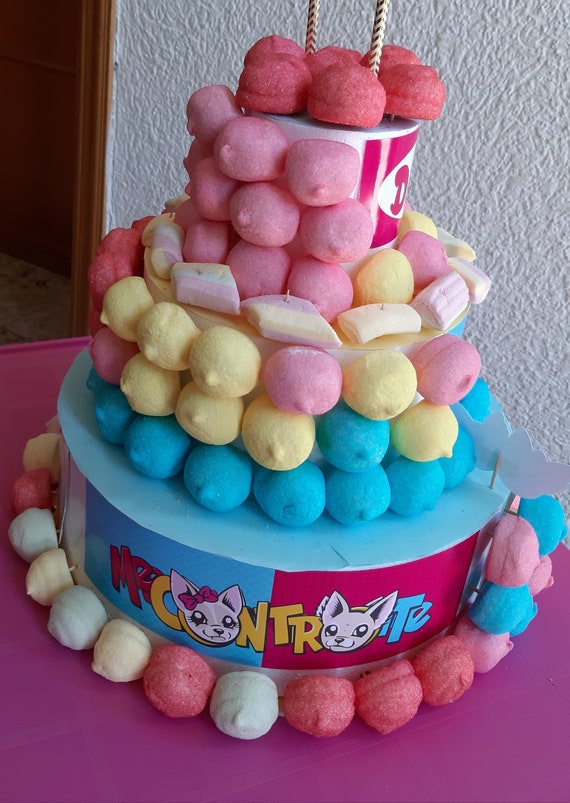 Torta marshmallow me contro te , torta di Caramelle, lui e sofi