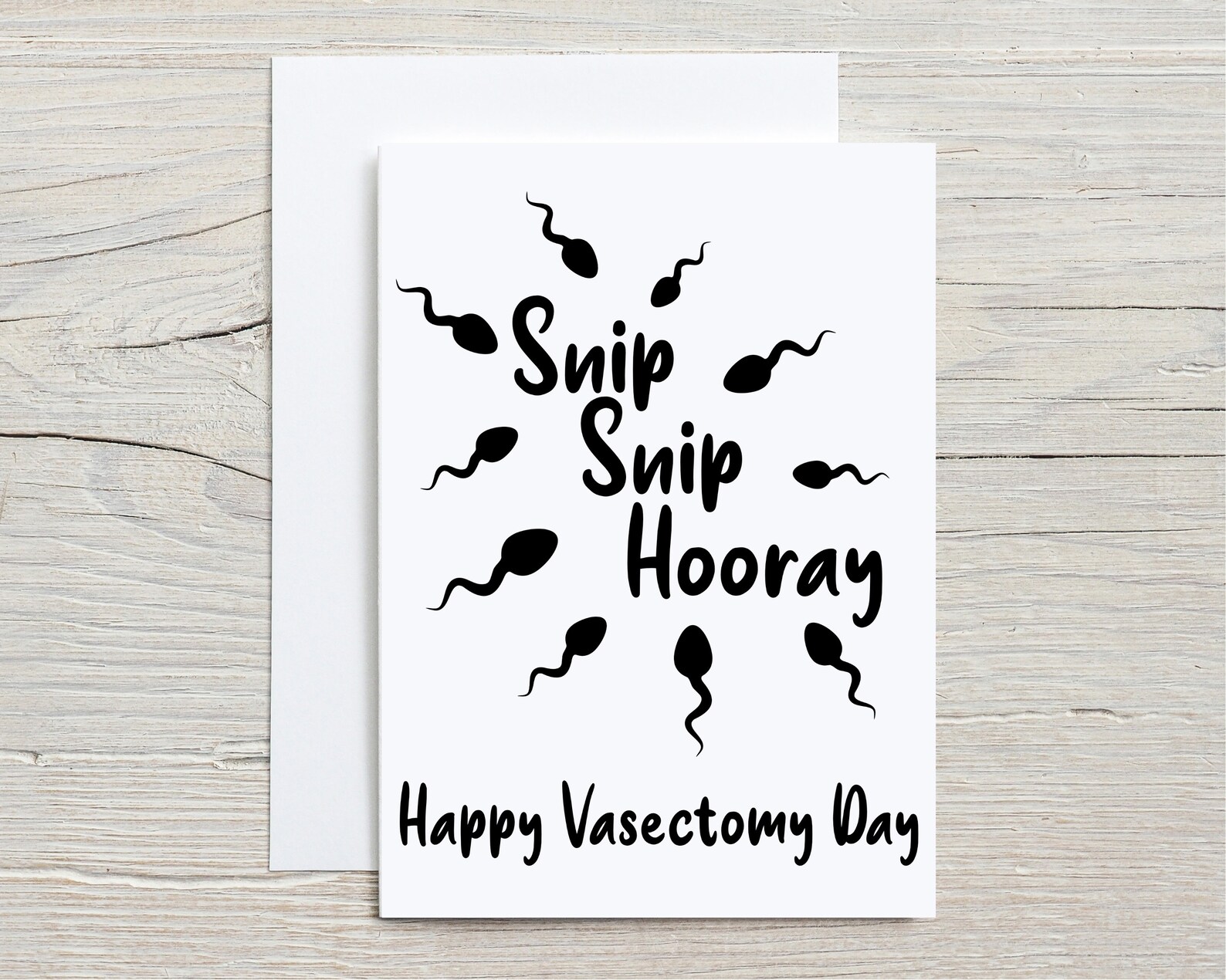 Snip Snip Hooray Tarjeta de vasectom&iacute;a Tener el snip No m&aacute;s | Etsy