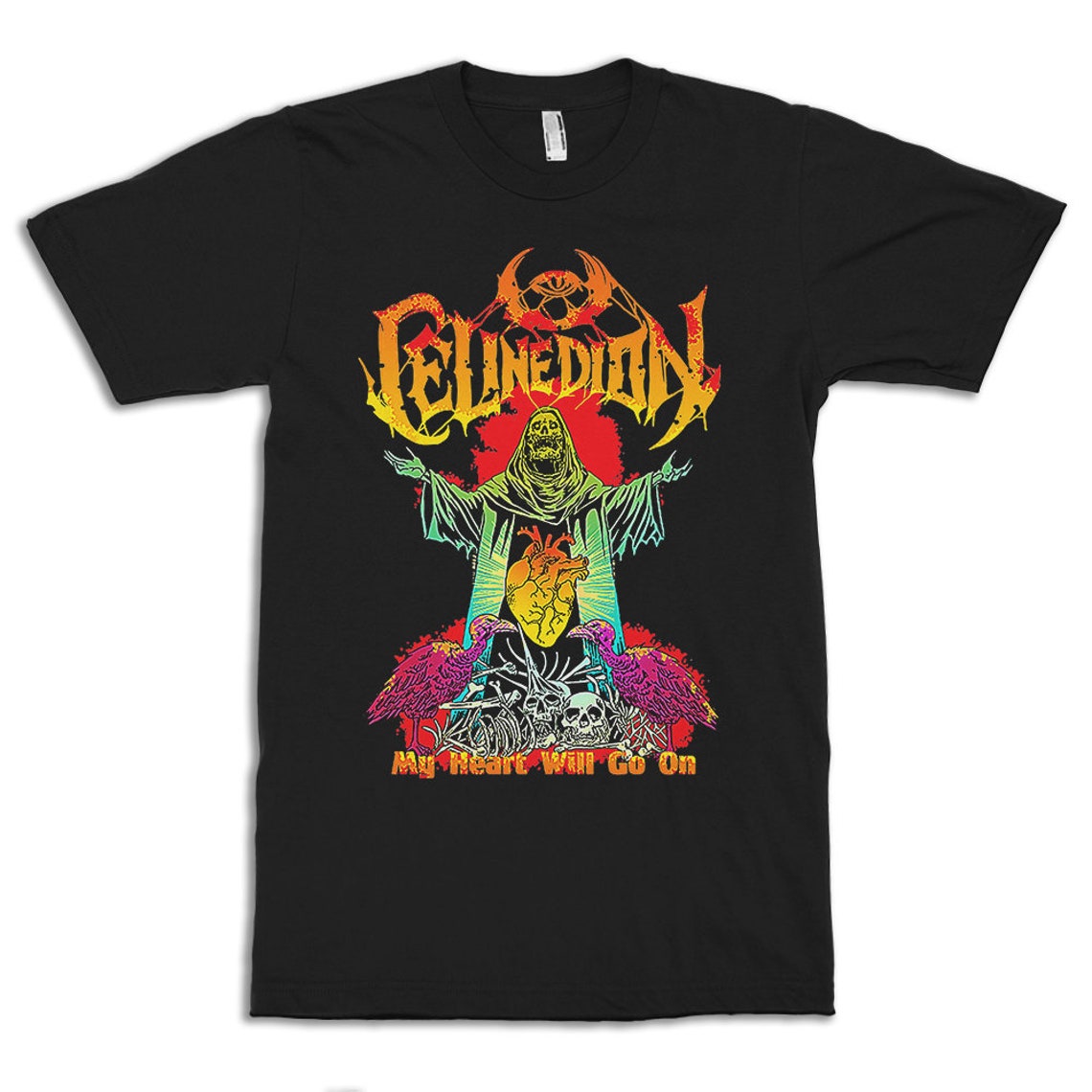 pink death metal t shirt