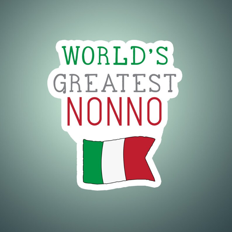 Waterproof Sticker World/'s Greatest Nonno Sticker