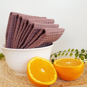 Unpaper towels. Reusable paper towels. Paperless towels set. Cloth paper towels. Waffle weave zero waste cleaning wipes. Unpaper napkins. bild 2