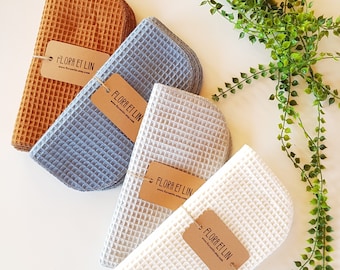 Unpaper towels. Reusable paper towels. Paperless towels set. Cloth paper towels. Waffle weave zero waste cleaning wipes. Unpaper napkins.
