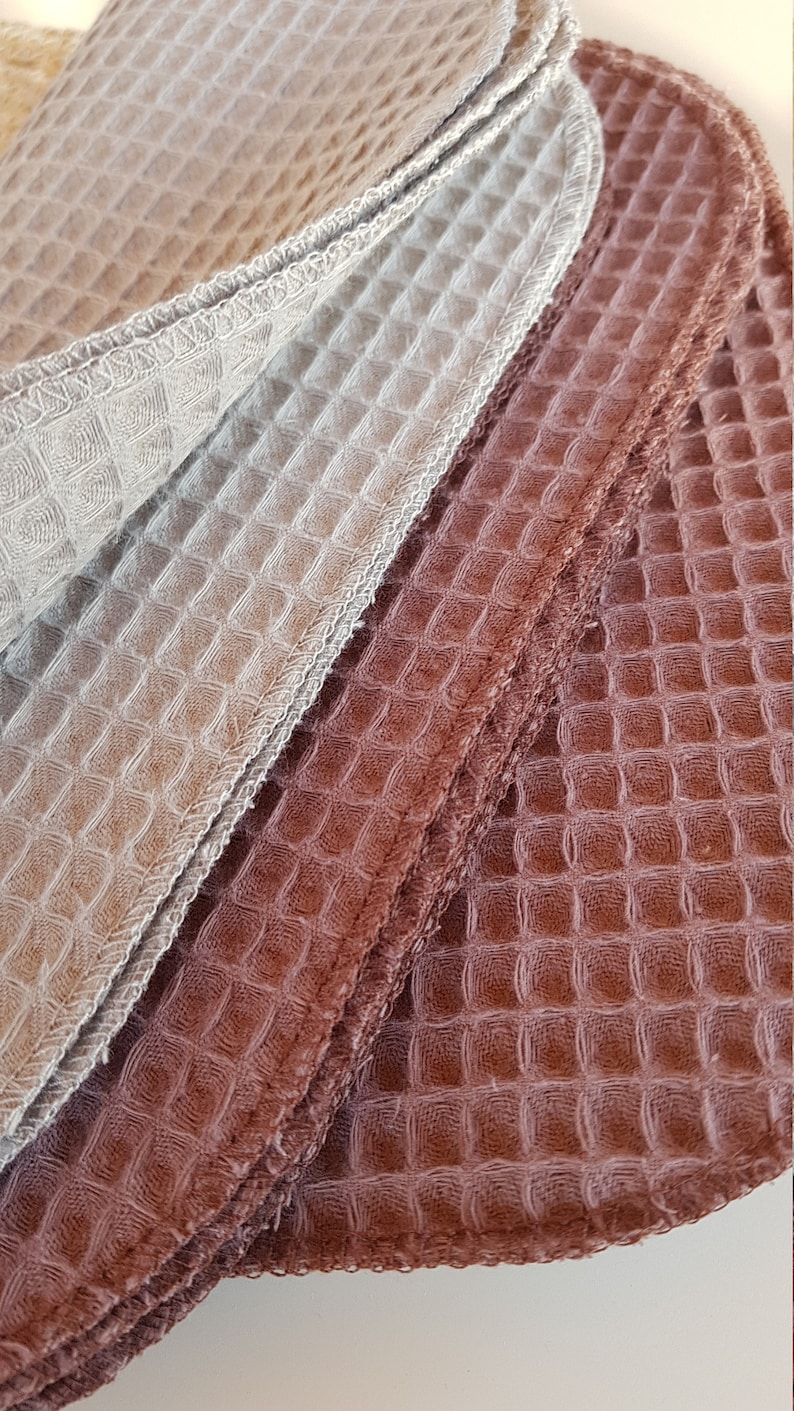 Unpaper towels. Reusable paper towels. Paperless towels set. Cloth paper towels. Waffle weave zero waste cleaning wipes. Unpaper napkins. bild 9