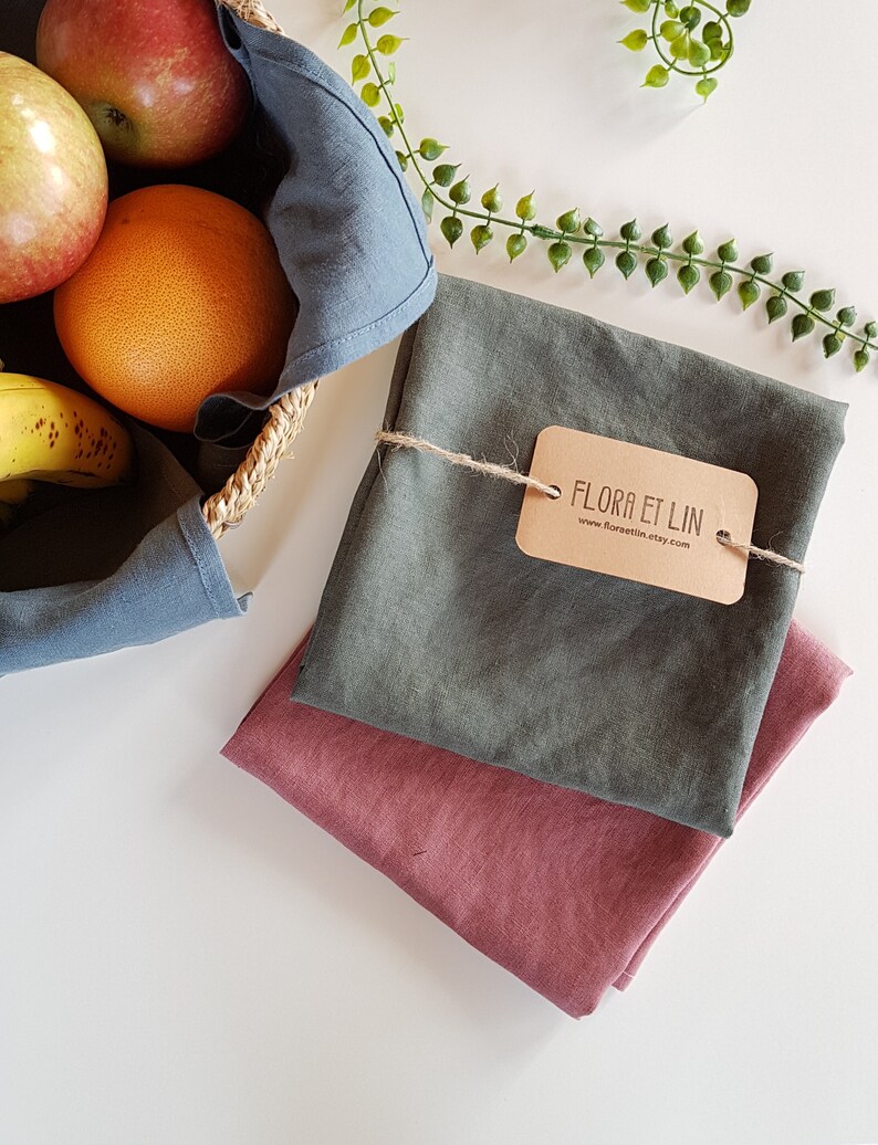 Furoshiki Cloth Made of 100% Linen. Zero Waste Gift Wrap. | Etsy