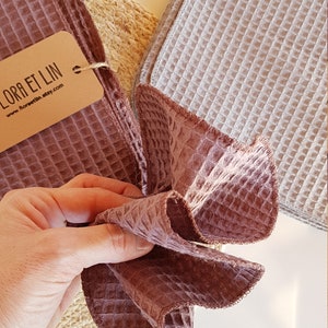 Unpaper towels. Reusable paper towels. Paperless towels set. Cloth paper towels. Waffle weave zero waste cleaning wipes. Unpaper napkins. bild 6
