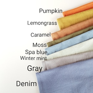 Organic handkerchief. Zero waste tissues. 4 cotton hankies set. Organic cotton flannel handkerchiefs. Cute reusable fabrics. Hankerchief men image 9