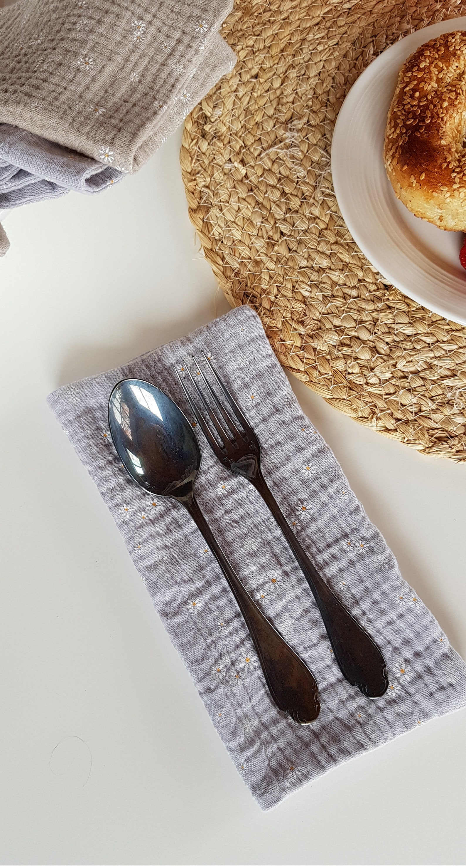 Cotton Gauze Napkins. Floral Reusable Cloth Napkins. Muslin Etsy Canada