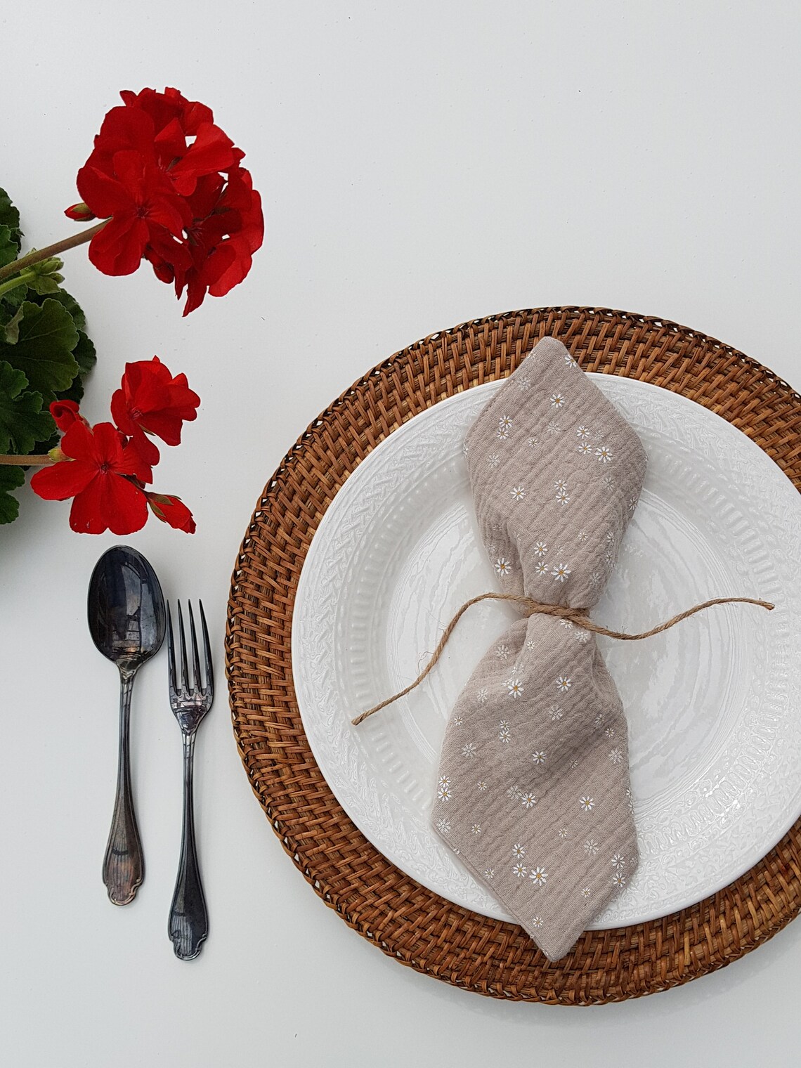 Cotton Gauze Napkins. Floral Reusable Cloth Napkins. Muslin Etsy Canada