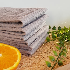 Unpaper towels. Reusable paper towels. Paperless towels set. Cloth paper towels. Waffle weave zero waste cleaning wipes. Unpaper napkins. bild 7