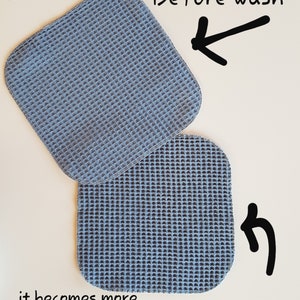 Unpaper towels. Reusable paper towels. Paperless towels set. Cloth paper towels. Waffle weave zero waste cleaning wipes. Unpaper napkins. bild 8