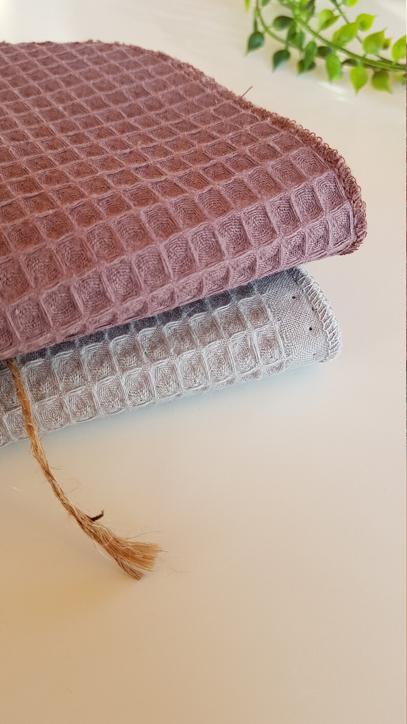 Unpaper towels. Reusable paper towels. Paperless towels set. Cloth paper towels. Waffle weave zero waste cleaning wipes. Unpaper napkins. bild 4