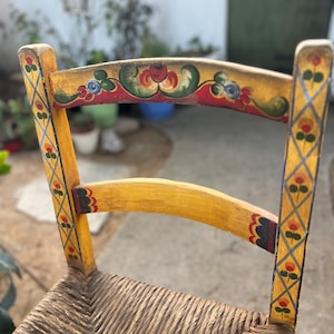 Monterey furniture floral painted chair circa 1930s