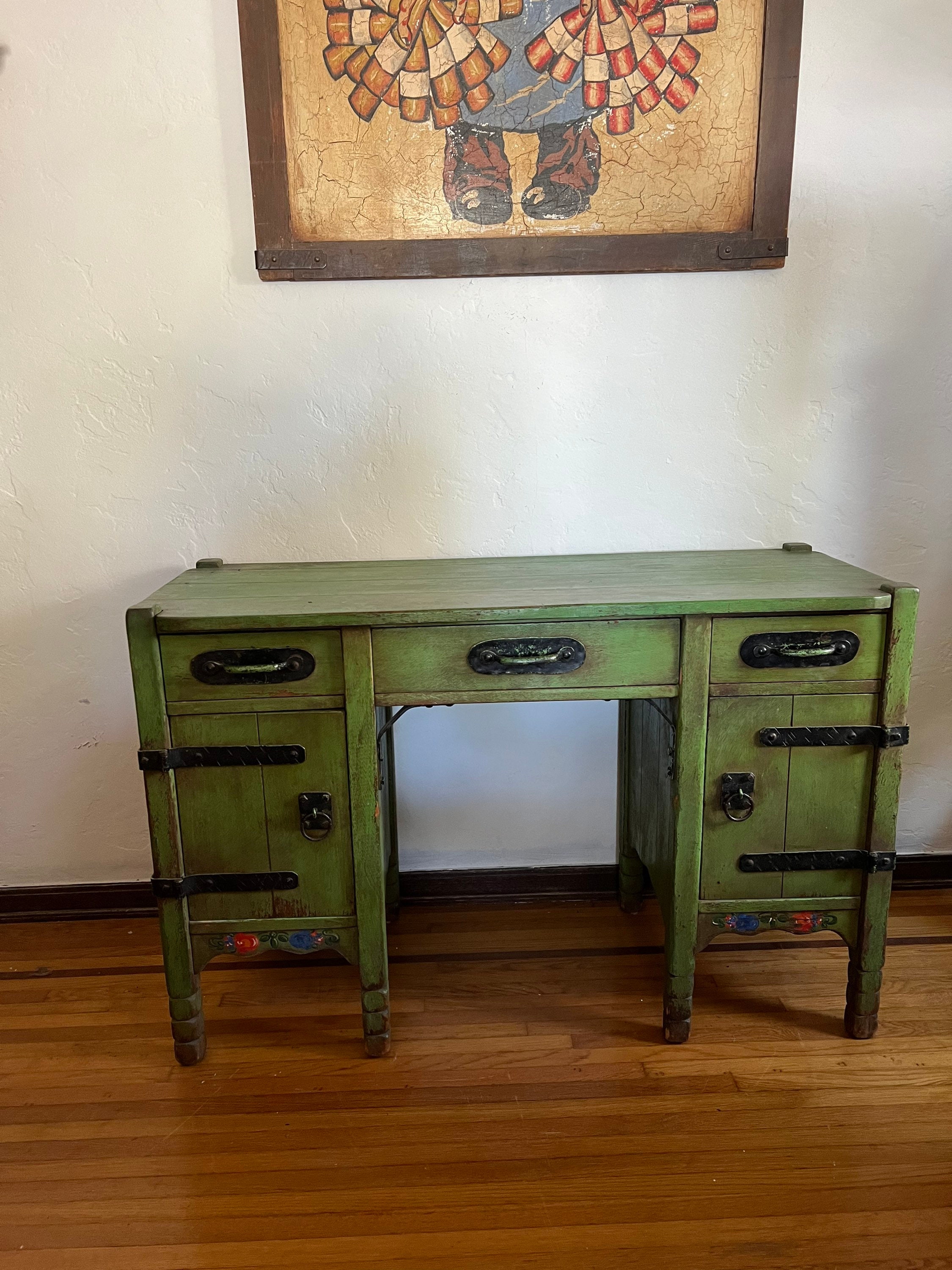 Classic Monterey Spanish Green Desk Etsy