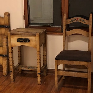 Monterey furniture classic side chair straw ivory circa 1929