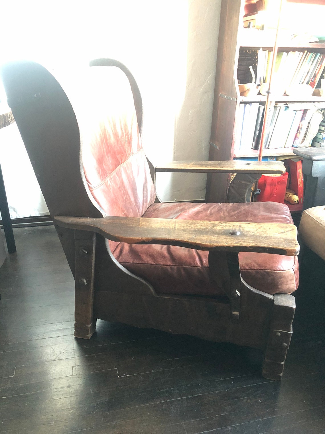 Monterey Furniture Classic Wingback Chair 1930 Old Wood Finish Etsy