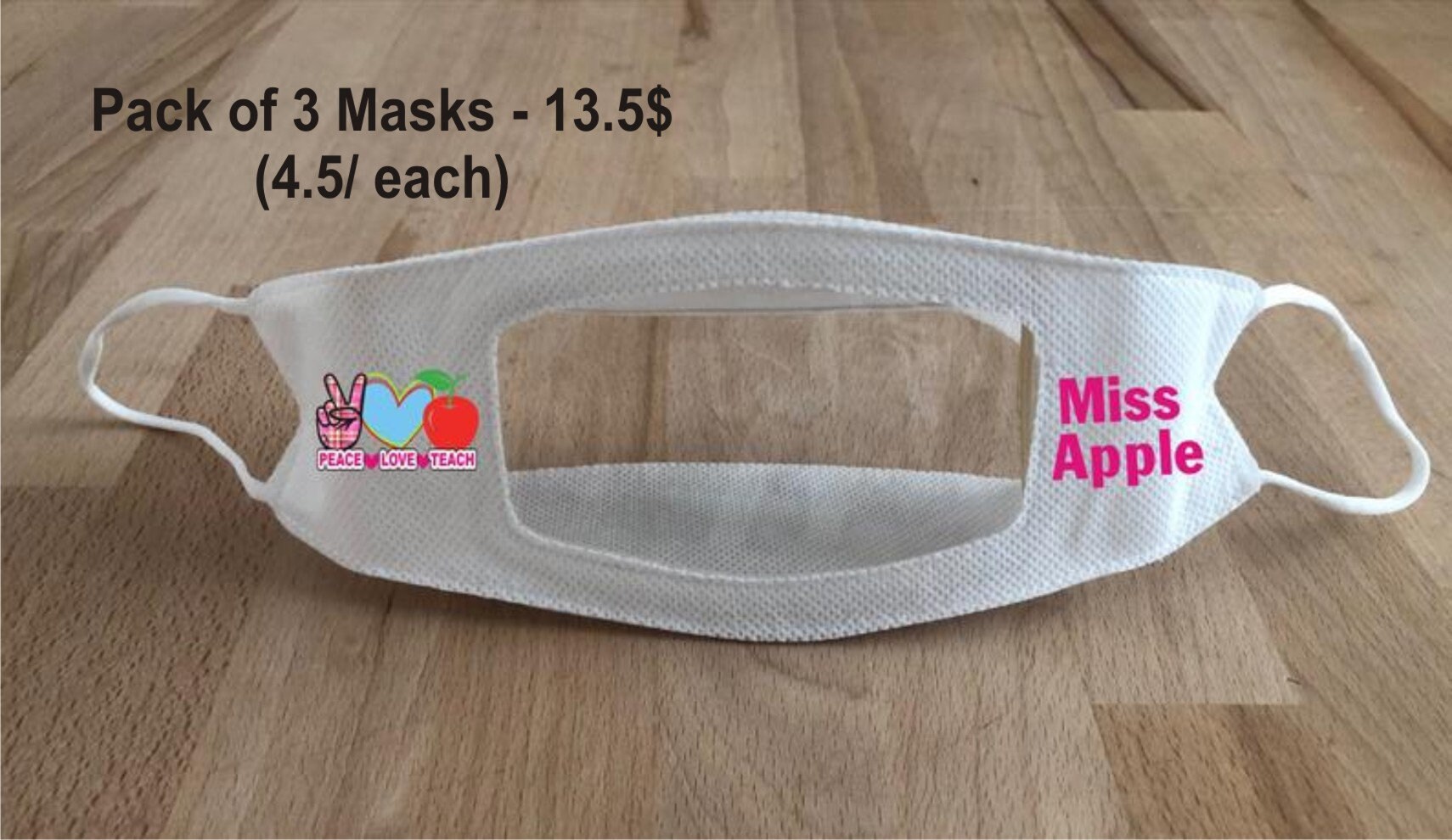 Face Mask With Clear Window, Clear Mask, Visible Expression for the ...