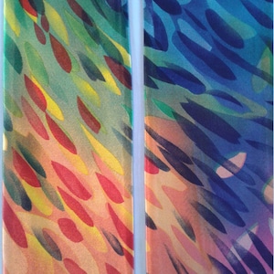 Rainbow Colors, All Season Stole, Looks hand painted, Colors of Pentecost