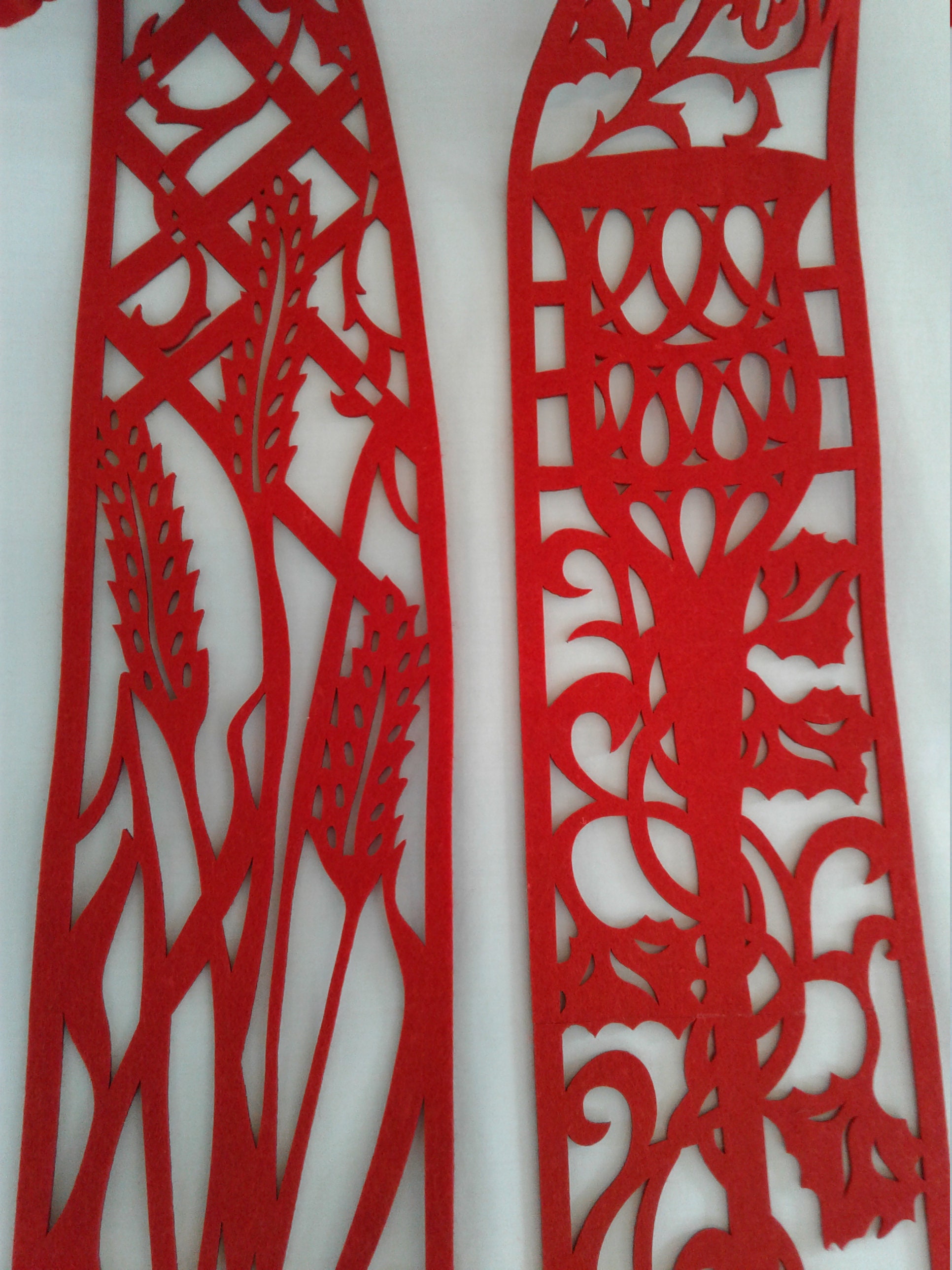 Cutwork stole, all 5 liturgical colors, communion motif, see through …