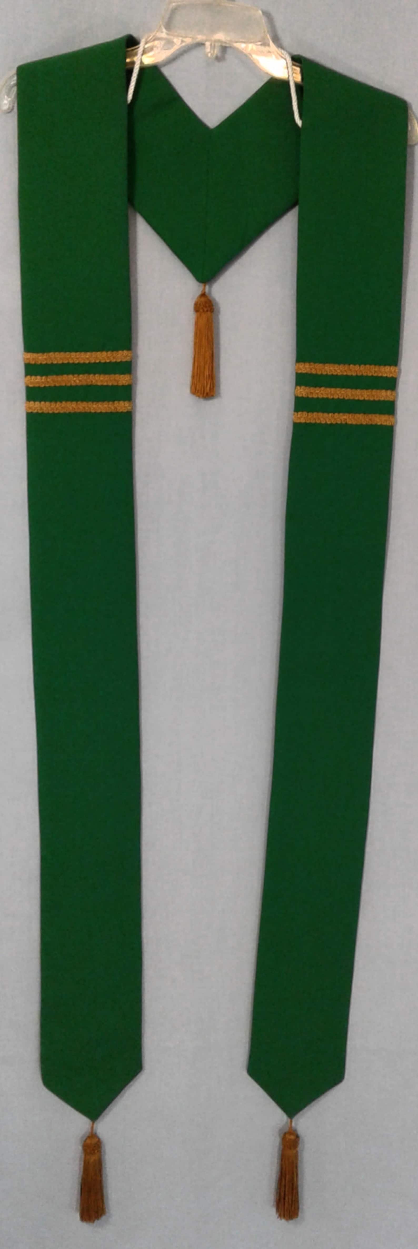 Cord Neck Vback Clergy Stole Pattern 2 Applique Patterns Etsy