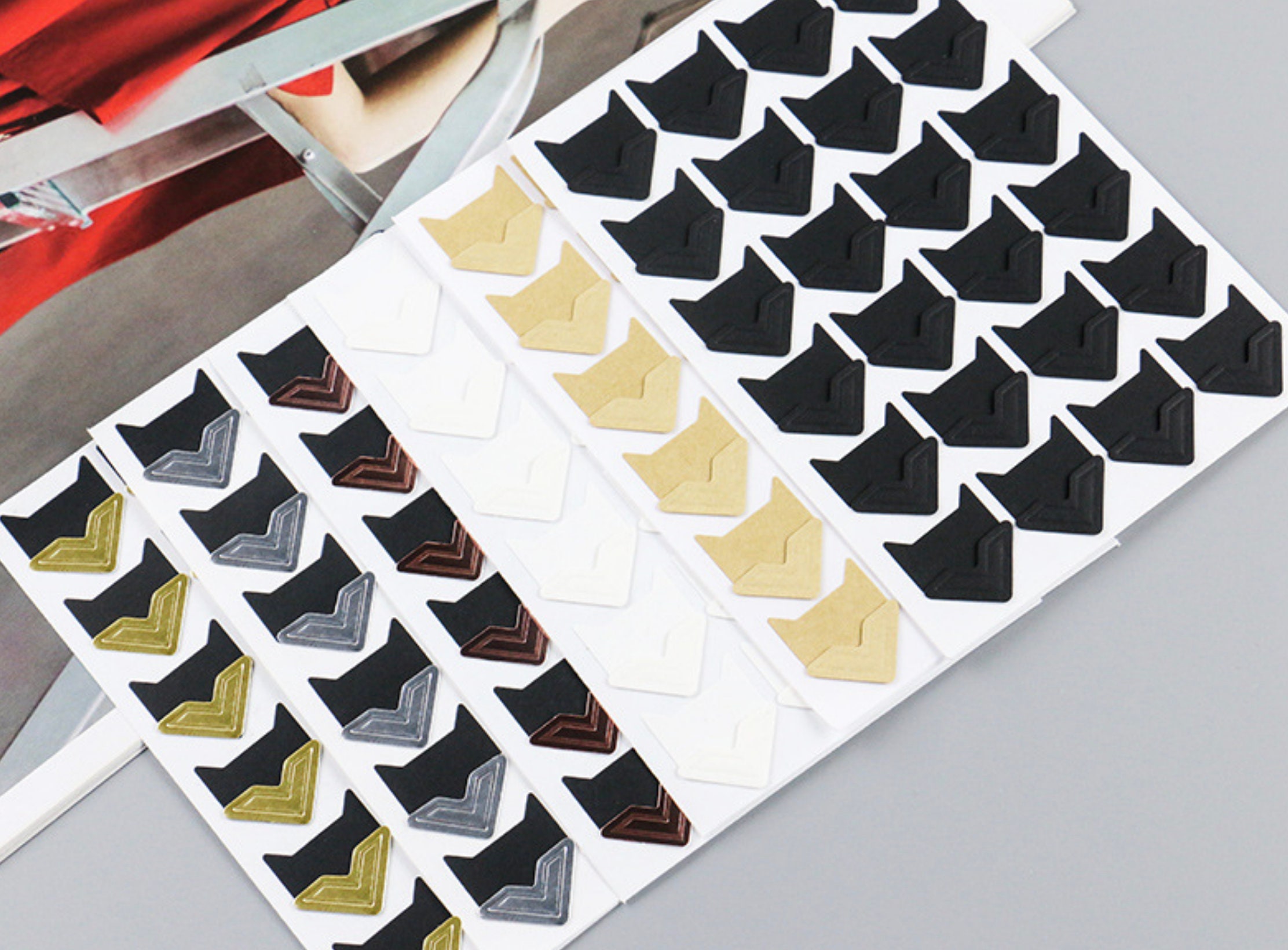 Self Adhesive Photo Corners Scrapbooking Picture Album Etsy