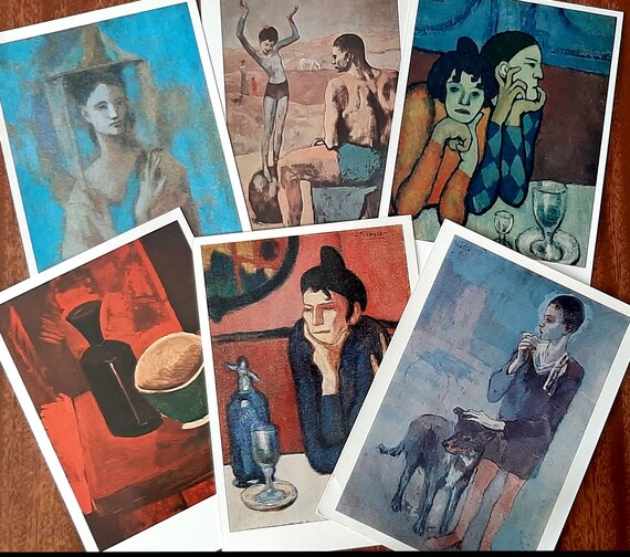 Pablo Picasso Art Cards. Set of 6 Vintage Postcards ART and Etsy