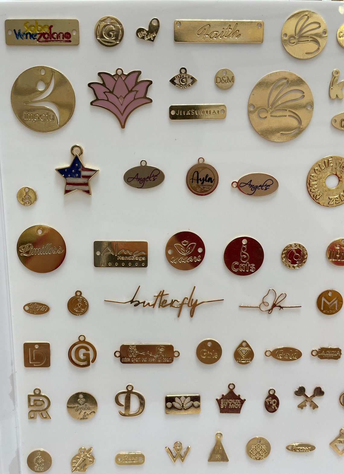 Personalized Jewelry Tag Custom Tag Engraved Jewelry Charms Etsy