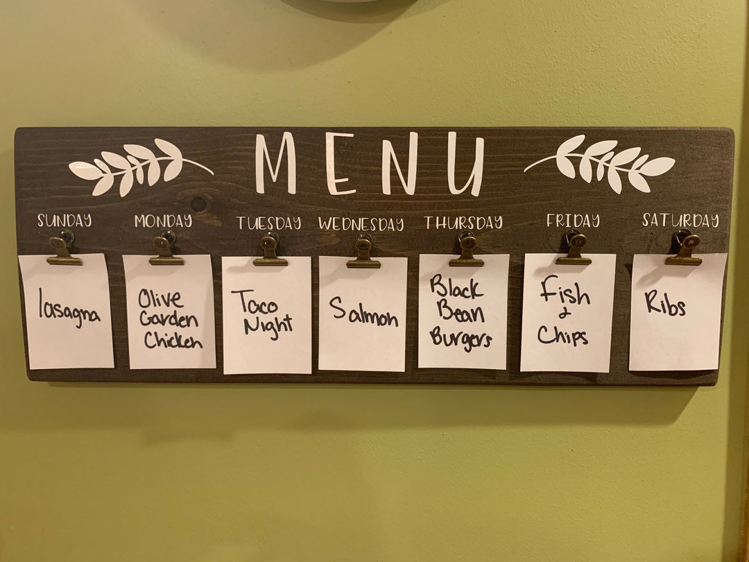 weekly menu board for kitchen counter｜TikTok Search