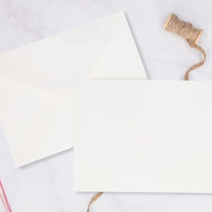 White Cotton envelopes, in different sizes C5, B6, DL, CD on Premium 125 grs paper. Paper Envelopes, Wedding Envelopes, invitations, etc.