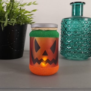 Fotofore Pompoen Halloween kaars LED nachtlampje deco