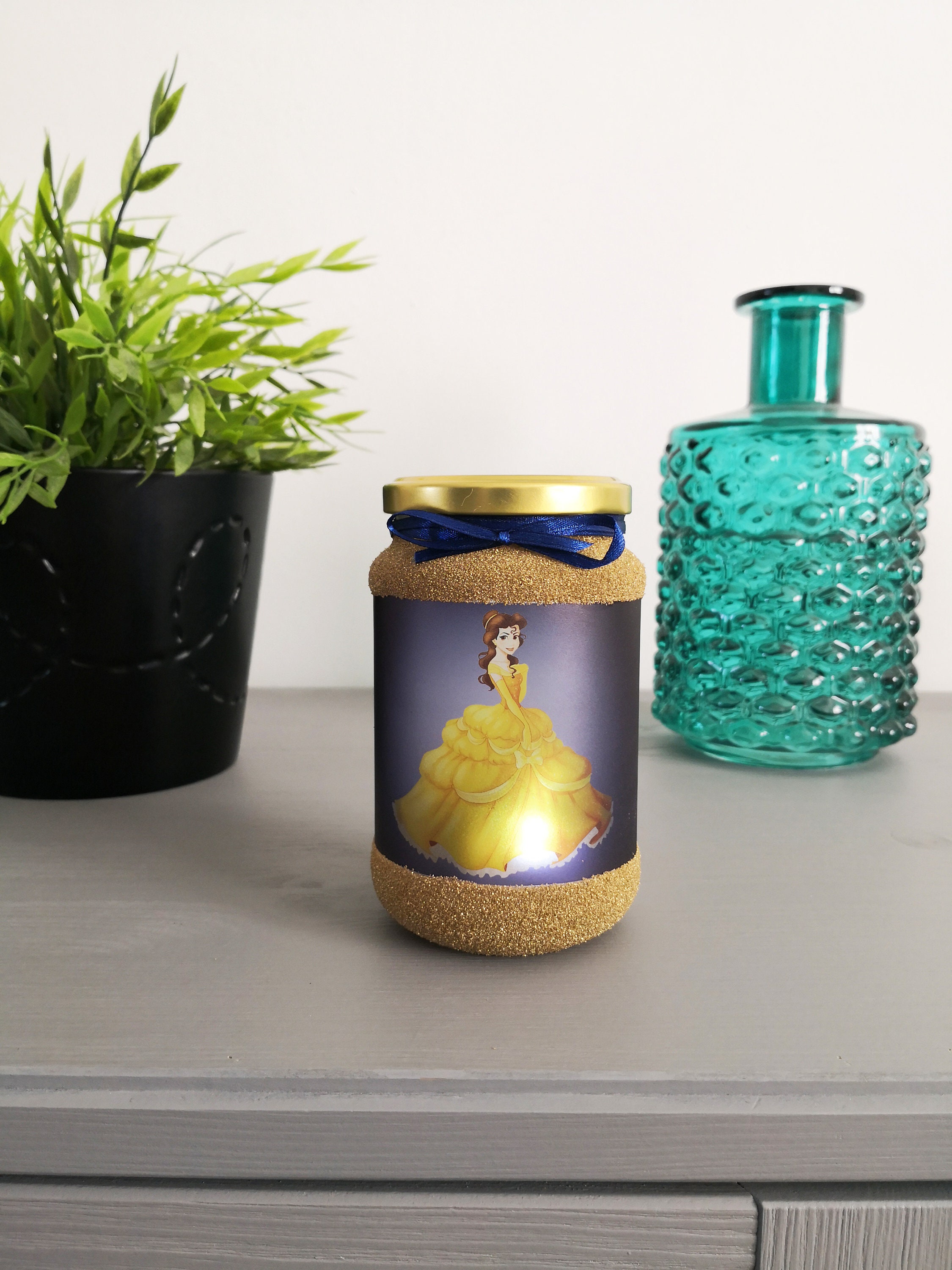 Photophore Belle, La Belle et La Bête, Led Veilleuse Déco