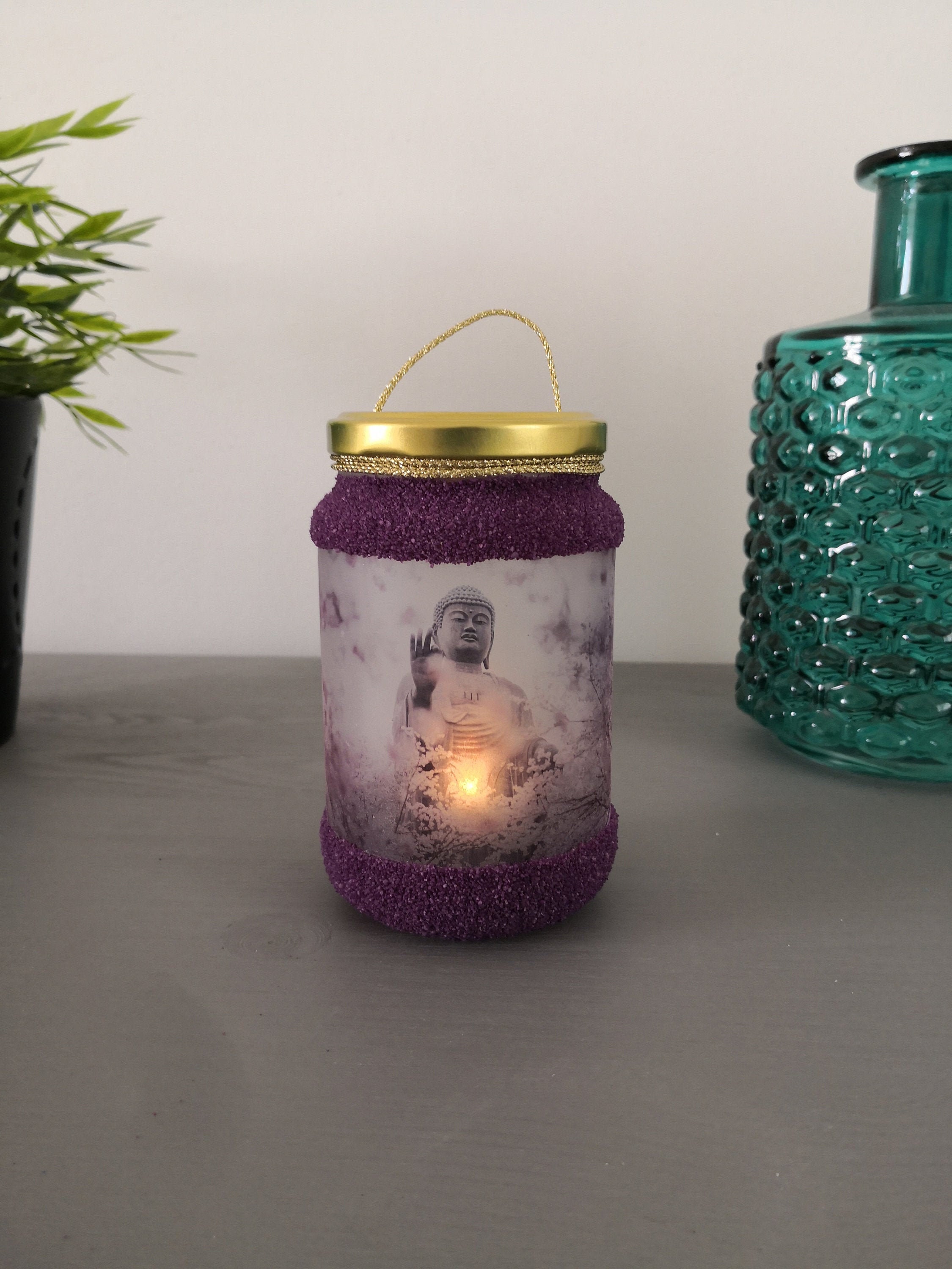 Photophore Buddha Bougie Led Veilleuse Déco