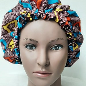 Satin lined bonnet, bonnet, gift, headwrap, hat, turban, sleep hat bonnet, night sleep, headscarf, sleep mask, gifts for her