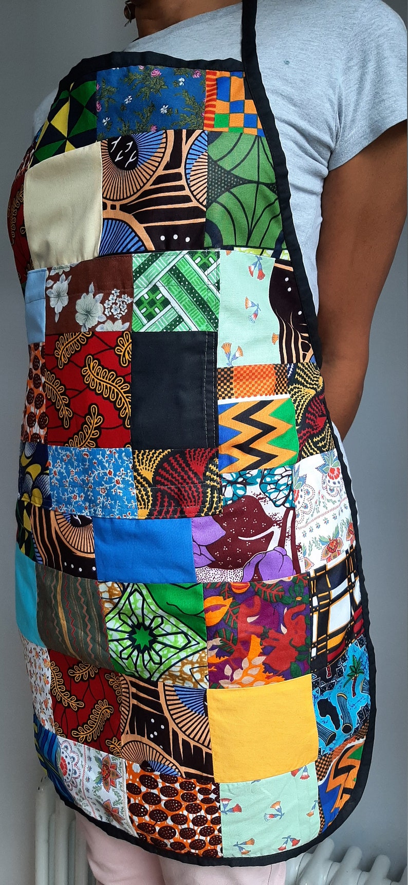 African Print Apron Ankara Apron Kitchen Apron Patchwork Etsy