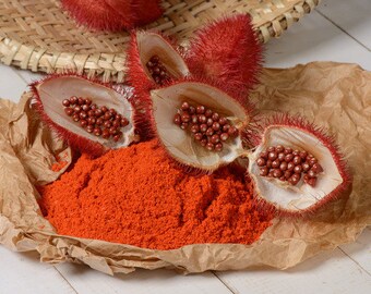 Annatto powder, 10gms  or Annatto and Sorghum 113 g ships from Montreal, Canada