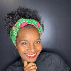 Ankara Head Wrap // Envoltura de cabeza africana para mujeres // Ankara Scarf // Envoltura de cabeza de verano // Envoltura de cabeza boho