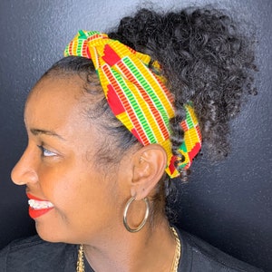 Wide Kente Headband Ankara Headband African Print Headband