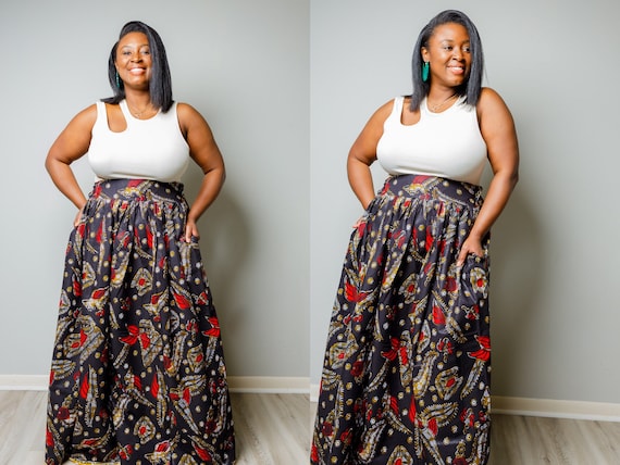 Plus size ankara skirts hot sale