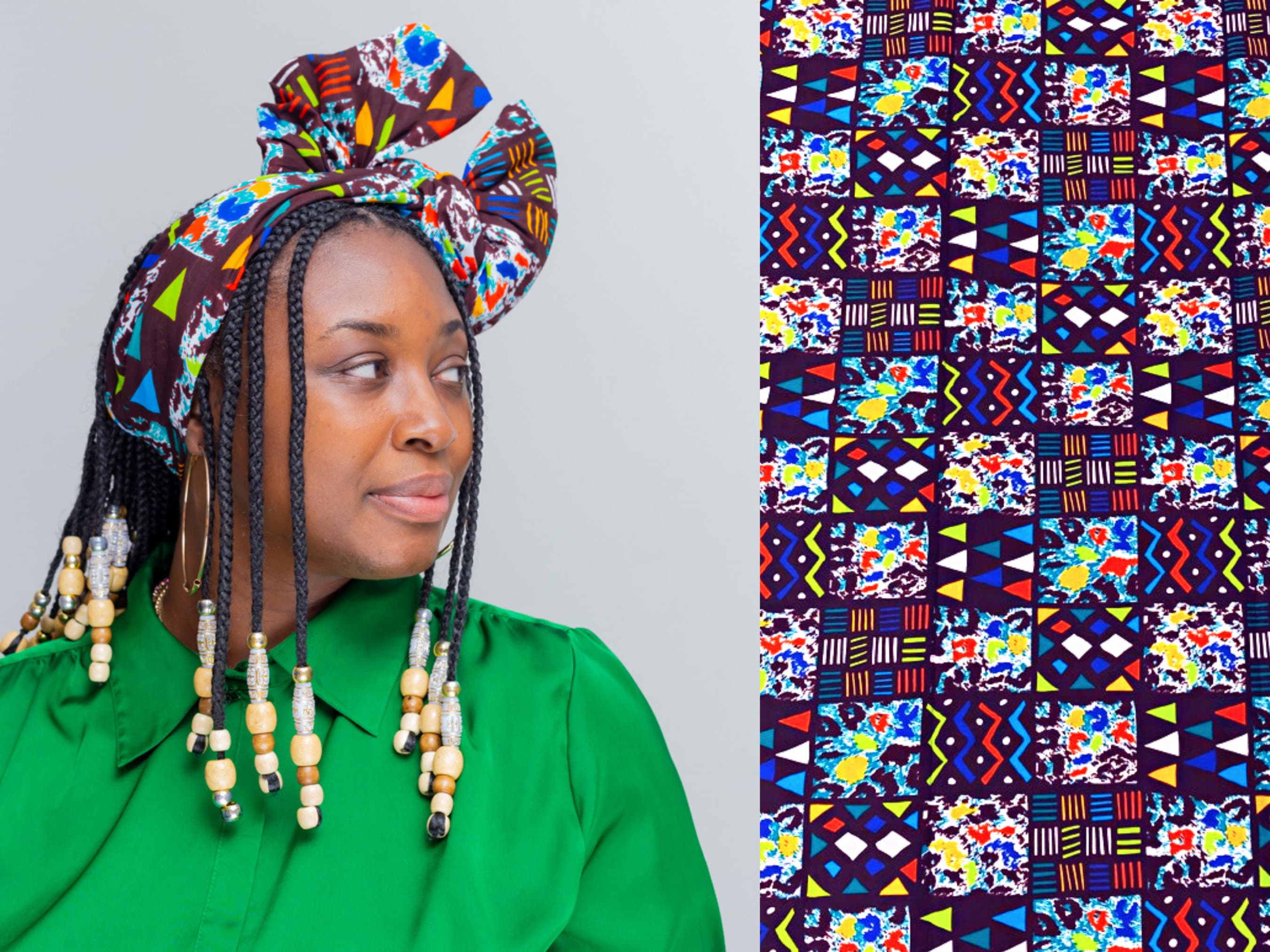 Elegant Multicolor Ankara Head-wrap The  main image 4
