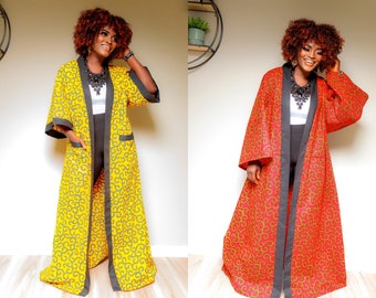 Oversized Ankara Kimono || Plus Size Inclusive