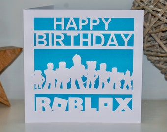 Roblox Card Etsy - instant download roblox printable gamer block pixels diy