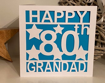 Download 80th Birthday Card Etsy