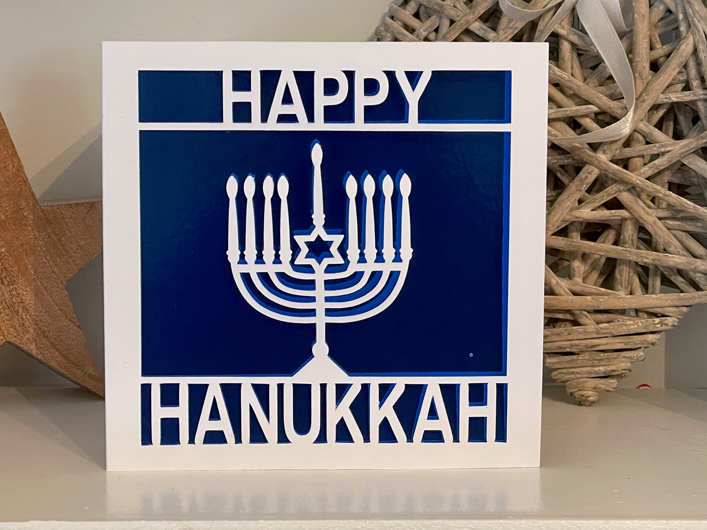 Happy Hanukkah card - Celebration card